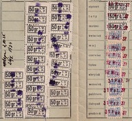 Stow. Weteranów b. Armji Polskiej we Francji znaczki legitymacja 1935,RR