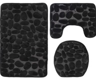 Zestaw dywaników łazienkowych maty chłonne miękkie Kostka 3szt.