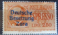 Włochy stary znaczek z nadrukiem Zara (6/28