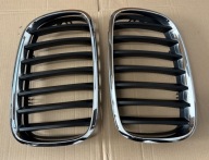 NERKI GRILL ATRAPA MASKI KOMPLET ORYGINAŁ BMW E70 X5 E71 X6