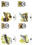 A45355)WWF-FDC Gady i Plazy: Turks + Caocos-Inseln 777 - 780