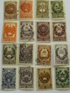 ZSRR - Godła Republik Radzieckich - Mi. 1092-07 kasowane