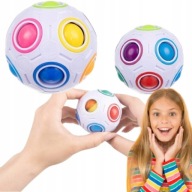 PIŁKA ANTYSTRESOWA UKŁADANKA LOGICZNA MAGIC BALL KULA KULKA SENSORYCZNA GRA