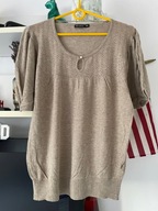 5 CIENKA BEŻOWA ATMOSPHERE bezowa nude L boho