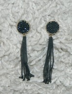 kolczyki z kryształkami 8 cm