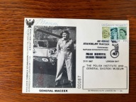 FDC 95. urodziny gen. Stanisława Maczka Londyn 1987 z autografem