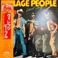Village People Live And Sleazy NM/NM Japan Obi 2 LP 1979 Casablanca