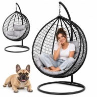 FOTEL WISZĄCY SZYSZKA KOKON WISZĄCY HAMAK DO OGRODU BUJANY DO ODPOCZYNKU