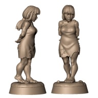 Female Captive Slave Pojmana Niewolnica Pinup RPG Druk 3D