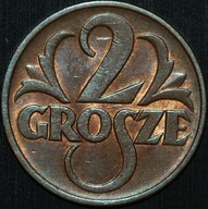 2 grosze 1938 - menniczy egzemplarz