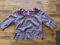 Różowa bluzka koronkowa fiolet 36 38 40