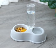 Miska dla psa lub kota 2w1 z automatycznym poidłem – podajnik wody i karmy