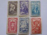 Francja - stroje ludowe XVIII wieku - Mi. 606-11 * OPIS !