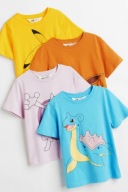 T-shirt POKEMONY r. 134/140_4 sztuki z H&M