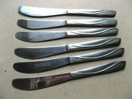Gerlach wzór FALA : NOŻE OBIADOWE : komplet 6 sztuk ... !!! ...UNIKAT