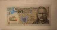 20 zł złotych 2014 Legiony Polskie PIŁSUDSKI NR LP0000350 + 2 FOLDERY UNC