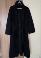 Płaszcz z paskiem z wiązaniem made in Italy r. 38