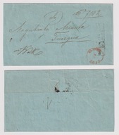 Kalisz obwoluta listu z połowy XIX w. do Tuszyna