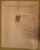 ERNST NESSIZIUS, BIALA, BIELSKO - BIAŁA, Kozy, Byrski, 1908 r. ZNACZEK