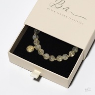 Unikatowa Bransoletka z Kamieni Naturalnych Cytryn i srebra 925