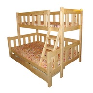 łóżko piętrowe 3 osobowe potężne mocne i grube. Nowe Wysyłka Producent