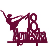 topper na tort dekoracja urodziny personalizacja wiek imię BALETNICA!!!