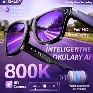 INTELIGENTNE OKULARY Z KAMERĄ AI CHAT GPT MIKROFONEM TŁUMACZENIEM LIVE ETUI