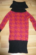 Sweter SOLAR, r. XS, wełna, golf, piękny!