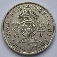 Wielka Brytania 2 shilling 1951 - król Jerzy VI