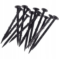 SZPILKI KOTWY KOŁKI DO AGROWŁÓKNINY AGROTKANINY 200SZT 15CM MOCNE CZARNE