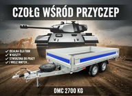 Platforma towarowa, burty aluminiowe – uniwersalna przyczepa 2,7 t