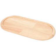 TACA DREWNIANA NATURAL DO PODAWANIA SERWOWANIA JEDZENIA OWALNA 38x18