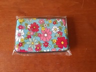 Etui / portfel na karty płatnicze debetowe kredytowe | wzór kwiatki