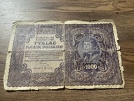 Polska - 1000 marek - 1919 - seria E