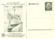 TRZECIA RZESZA -postkarte -karta ozdobna -statek "Robert Ley" 1939 rok
