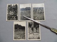 ZHP HARCERZE OBOZOWISKO FLAGA BIAŁO-CZERWONA STARA FOTOGRAFIA - 5 szt