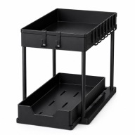 Organizer pod zlew TMY czarny 40x22x35 cm do kuchni łazienki