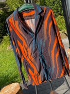 4 Koszula Asos artystyczne tajemnicze kolorowe pasy wiskoza rozmiar duże XS