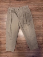 Spodnie męskie chinosy St Michael M&S 38/29 bawełna Non-Iron oliwkowe