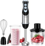 Blender ręczny FRESKO 1000 W 12 biegów turbo 700 ml stal nierdzewna