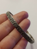 Srebrna stara bransoletka Juwelia niezapominajki