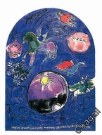 MARC CHAGALL -JERUSALEM WINDOWS- #5 - 1988 rok