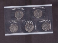 USA - 2000 rok - zestaw menniczy - 5 monet 1/4 Dolar - mennicze - mennica P