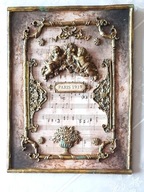 Panel ze sklejki z aniołkami