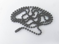 łańcuszek kulkowy czarny Made in USA