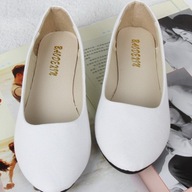 BALERINY Balerinki Zamszowe LORDSY Białe r. 37