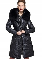 ROYAL CAT Płaszcz puchowy Naturalny Puch Futro z Lisa 36 S