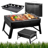 GRILL TURYSTYCZNY WĘGLOWY SKŁADANY NAD JEZIORO DZIAŁKĘ WAKACJE Z WALIZKĄ