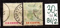 Mauritius 7A , nr 91/ 2 , komplet
