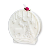 Świeca ZAPACHOWA Kula Śnieżna Renifer SOJOWA Prezent Piernik /Różne Zapachy